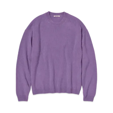 AURALEE Baby Cashmere Knit P/O "Purple"