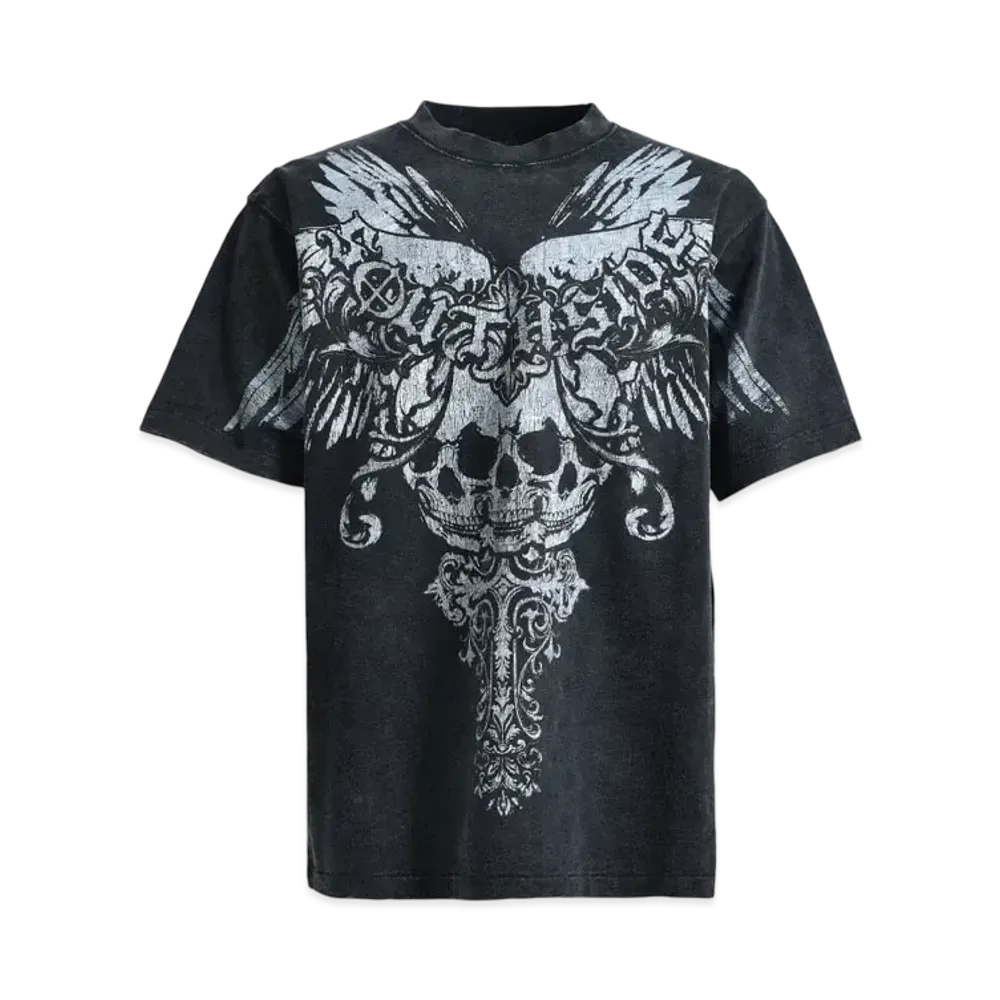 BREATH Skull Wing Logo Tee "Black"