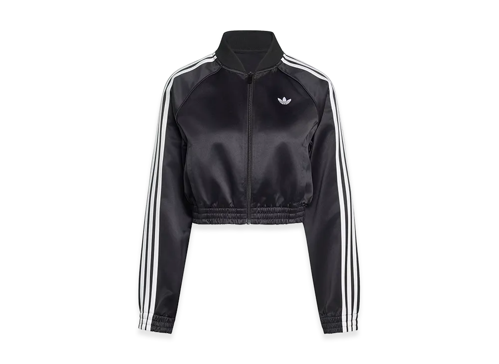 adidas Women's Satin SST Jacket "Black/White"