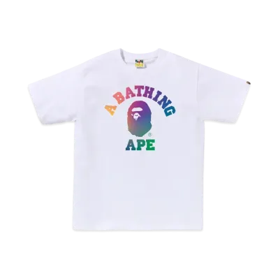 A BATHING APE College Gradation Tee BAPEC Special Preorder "White"