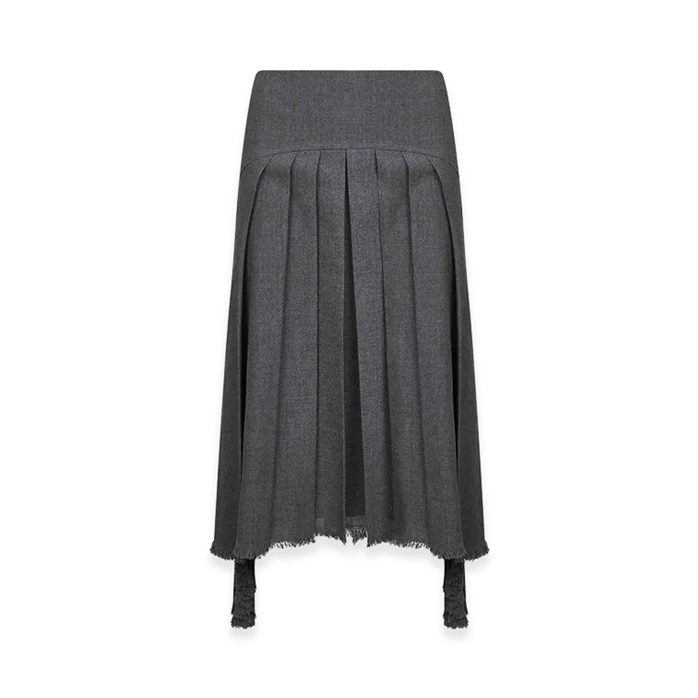 Jil Sander Women's Pleated Skirt "Gray"
