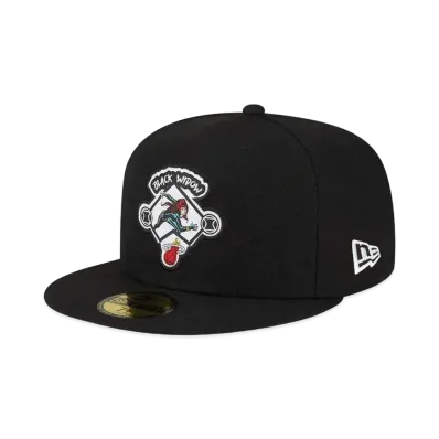 NEW ERA x NBA x MARVEL 59FIFTY Miami Heat Black Widow "Black"