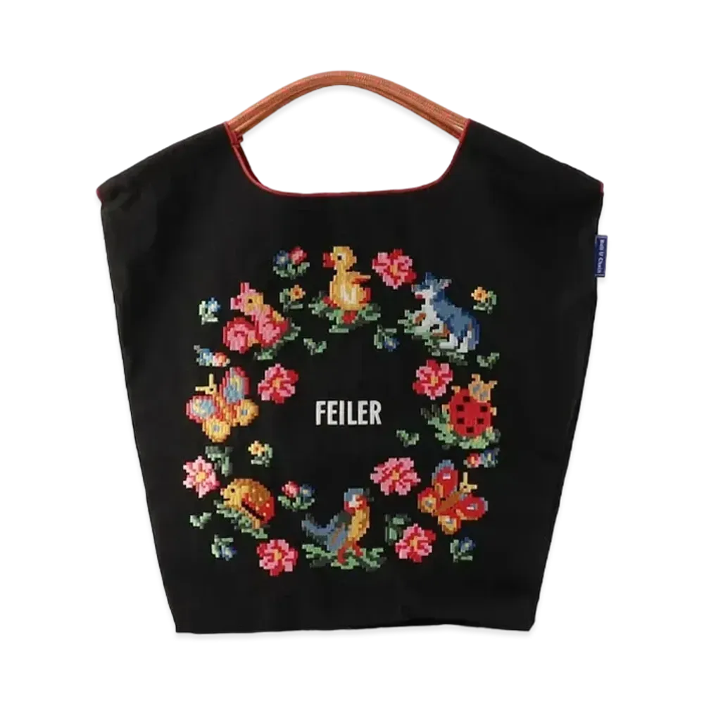FEILER x Ball&Chain Heidi Friends Forest Bag M "Black"