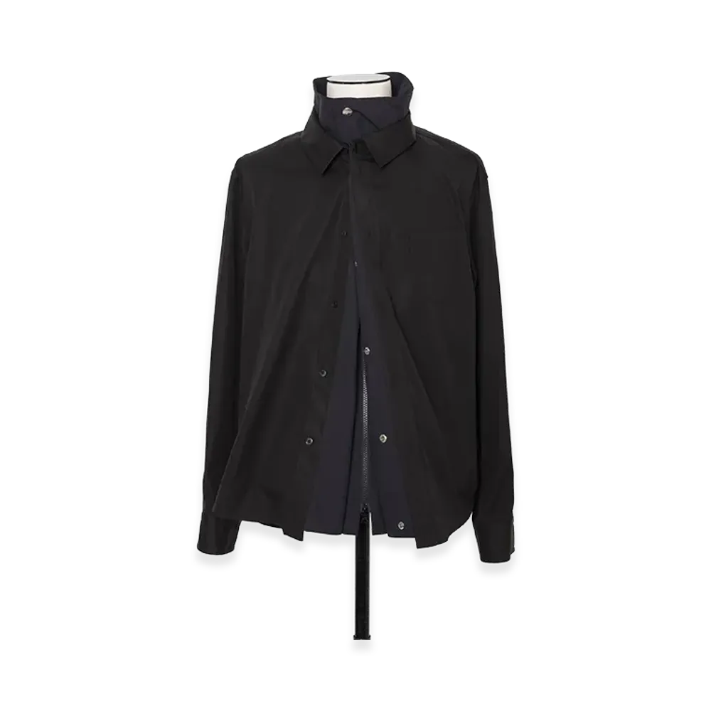 sacai Poplin Shirt "Black"
