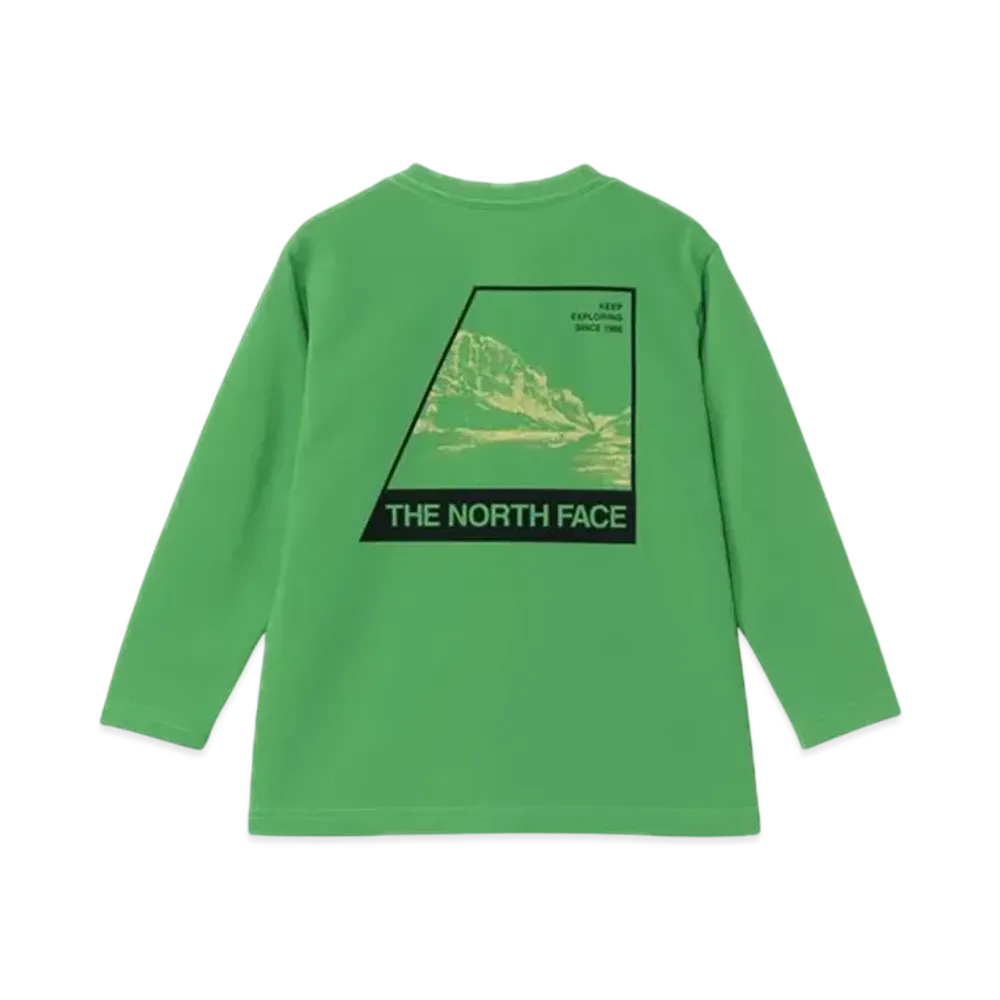 The North Face Kids Toddler Long Sleeve TNF Bug Free Graphic Tee "Pine Green"