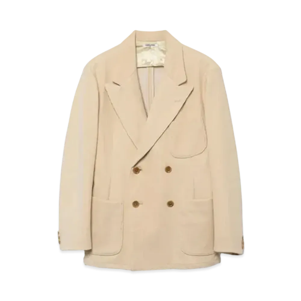 FUMIKA UCHIDA Corduroy 2-piece Suit _Double Breasted Jacket / 2-tuck Slacks "Ivory"