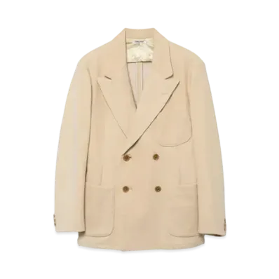 FUMIKA UCHIDA Corduroy 2-piece Suit _Double Breasted Jacket / 2-tuck Slacks "Ivory"