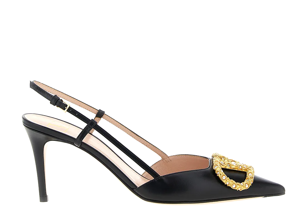 Valentino Garavani Women's Slingback Vlogo Signature "Black"