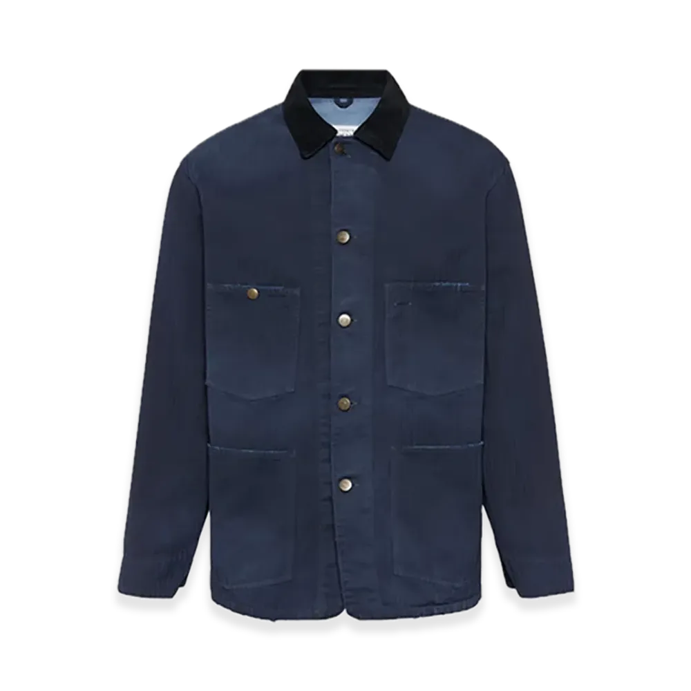 Maison Margiela Herringbone Workwear Jacket "Stonewash Navy"