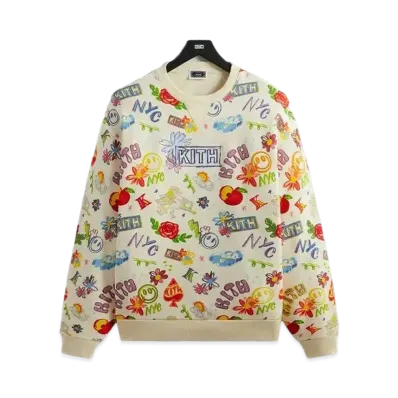 Kith Sketchbook Nelson Crewneck "Sandrift"