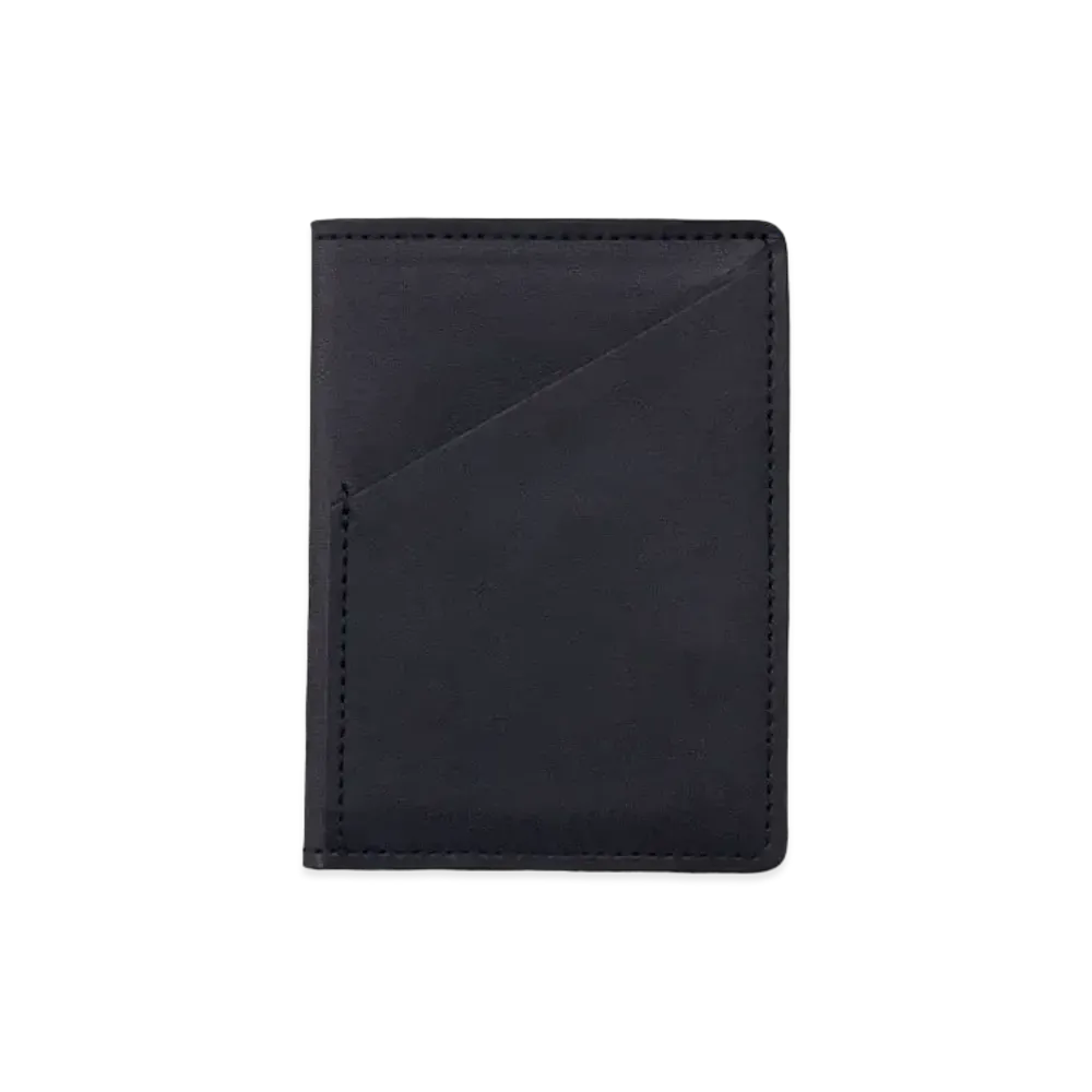 NEIGHBORHOOD PORTER . Leather Card Case . CL "Black"
