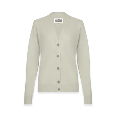 Maison Margiela Women's Eco Cashmere Cardigan "Pistachio"