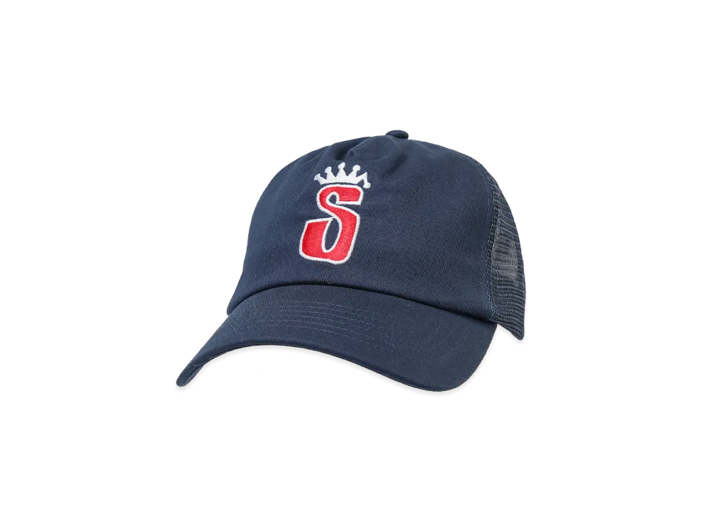 Stussy Trucker S Crown Snapback "Navy" 1311170