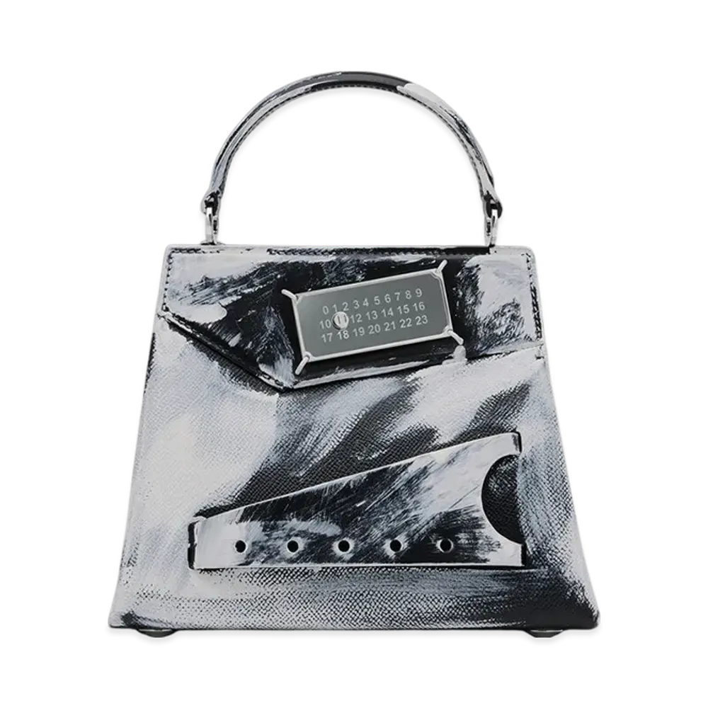Maison Margiela Snatched Handbag Bianchetto Small "Black/White"