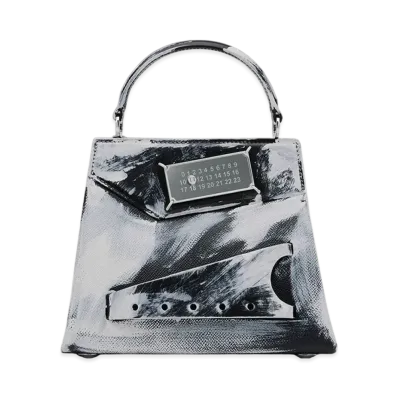 Maison Margiela Snatched Handbag Bianchetto Small "Black/White"