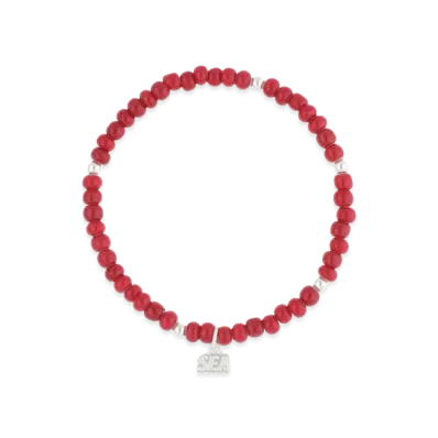 WIND AND SEA IVX Japan WDS White Hearts Bracelet "Red"