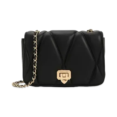 CHARLES & KEITH Arwen Quilted Shoulder Bag "Black"