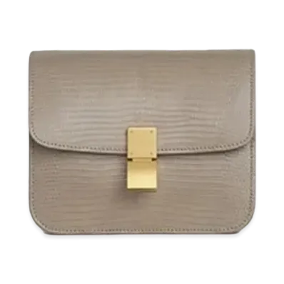 CELINE Teen Classic Bag in Lizard "Grege"