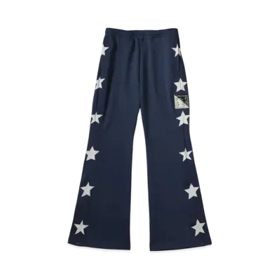 KAPITAL Smooth Jersey Stunt Man Woman Track Pants "Navy"