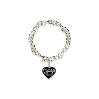 HUMAN MADE Heart Silver Bracelet "Black"