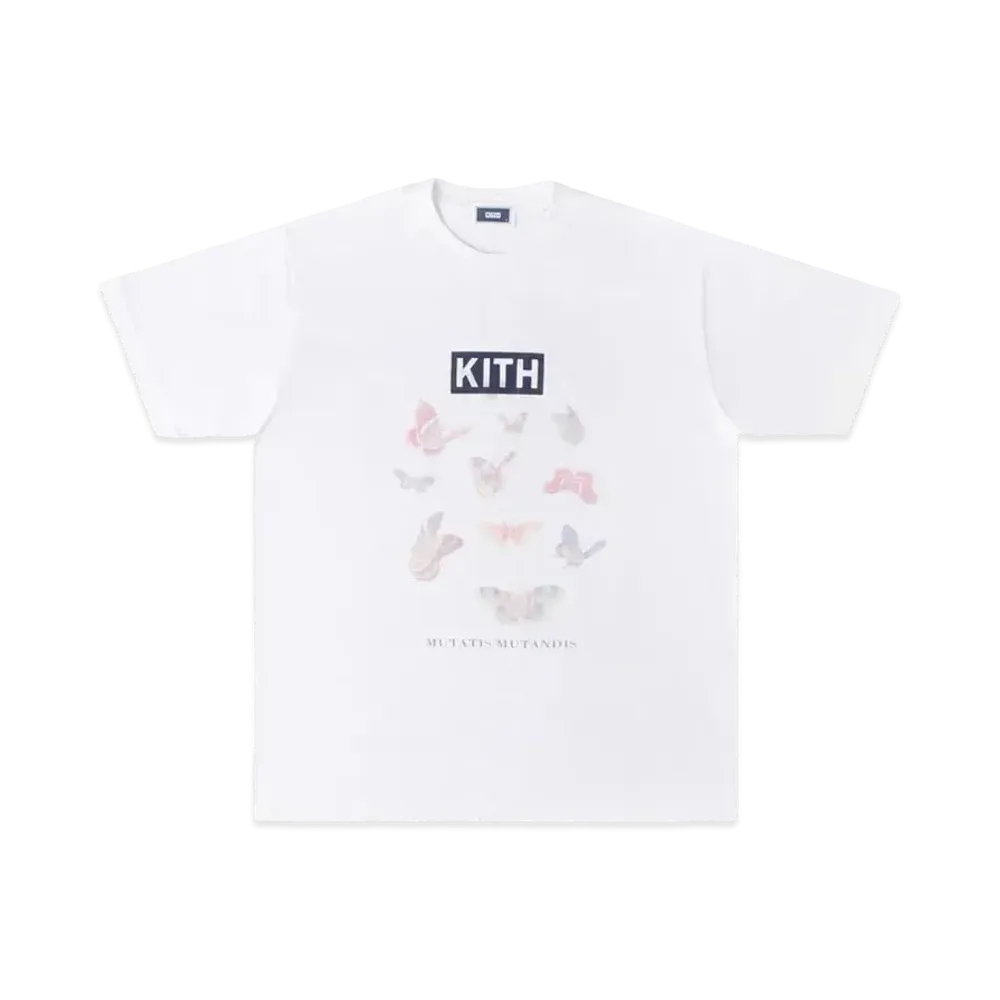 Kith Box Logo Butterfly Vintage T-shirt "White"