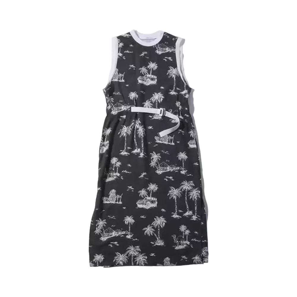 atmos pink Safari Pattern Dress "Black"