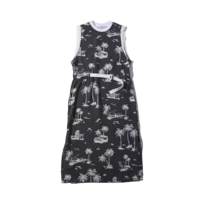 atmos pink Safari Pattern Dress "Black"