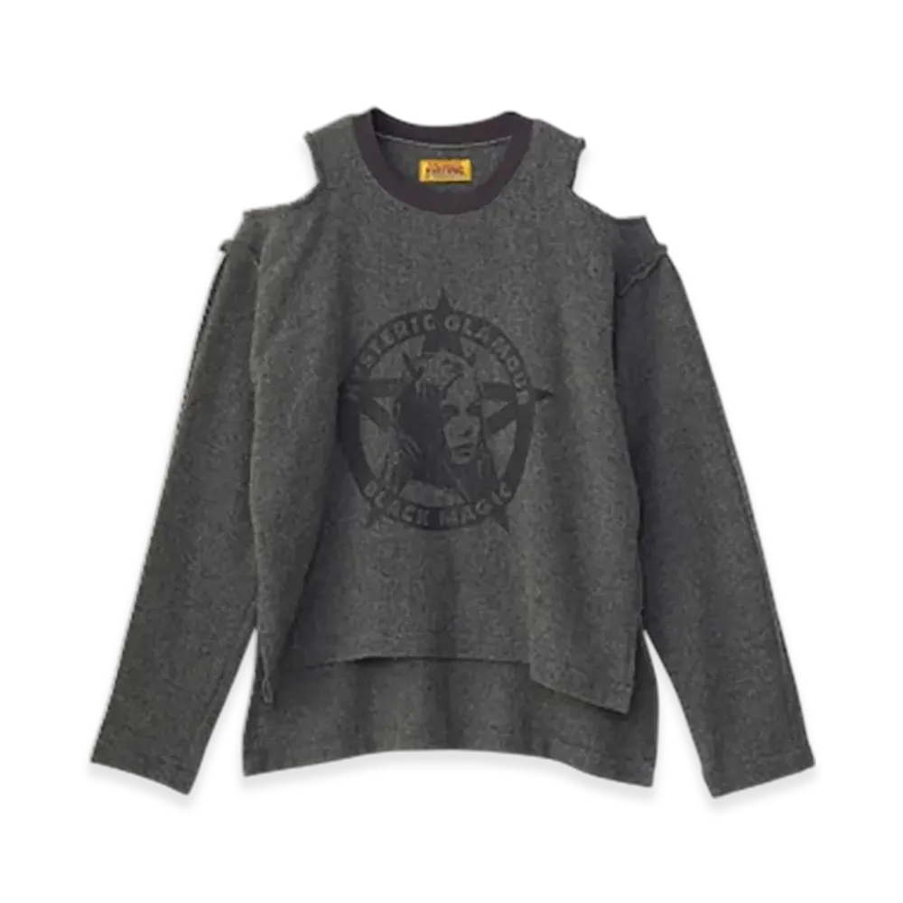 HYSTERIC GLAMOUR Black Magic Woman Pullover Shirt "Gray"