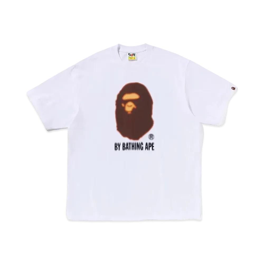 A BATHING APE Blur By Bathing Ape Relaxed Fit Tee "White"