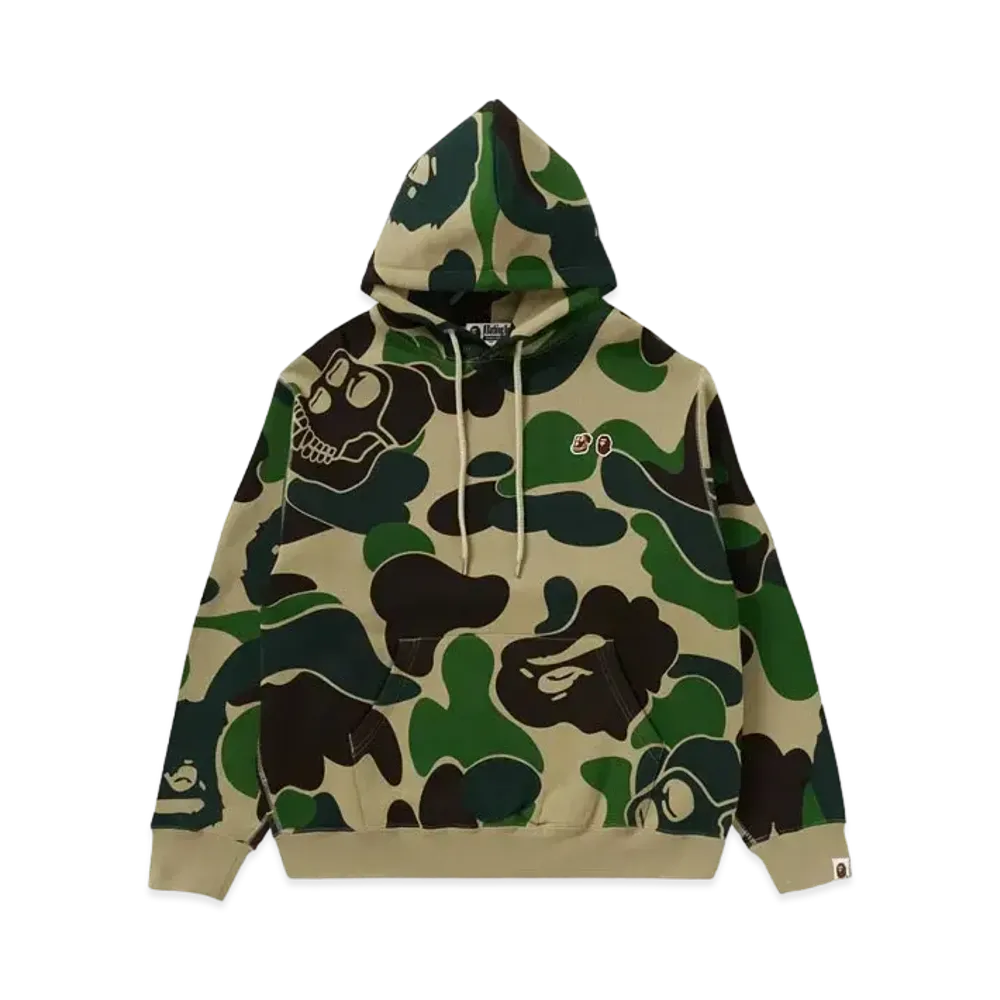 A BATHING APE x Bored Ape Yacht Club Camo Pullover Hoodie "Green"