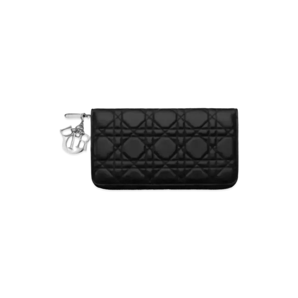 Dior Lambskin Voyage Wallet "Black"