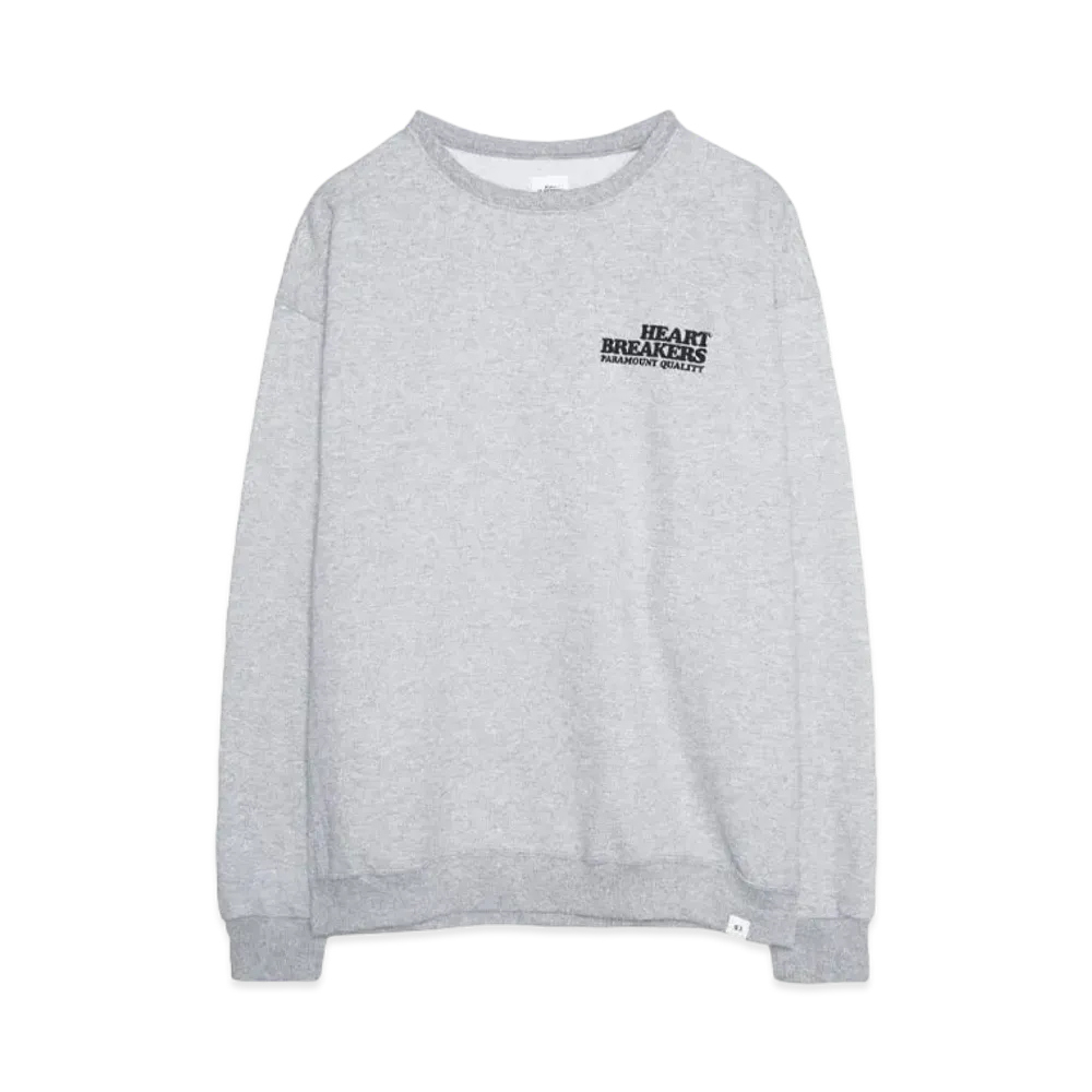 Bedwin & the heartbreakers L/S PRINTED C-NECK SWEAT "TRUMAN" "GRAY"