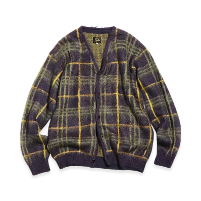NEEDLES Mohair Cardigan "Plaid"