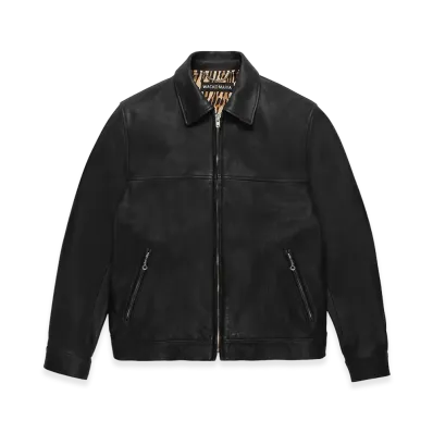 WACKO MARIA Leather Single Riders Jacket "Black"