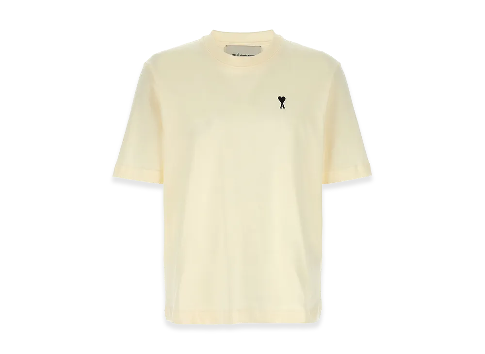 AMI PARIS Cotton Place Des Victoires Print T-Shirt "White"