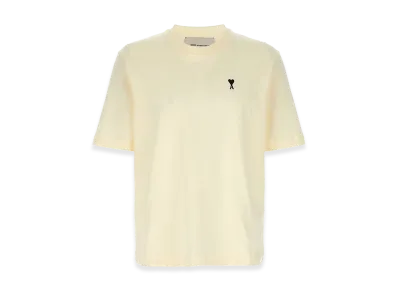 AMI PARIS Cotton Place Des Victoires Print T-Shirt "White"