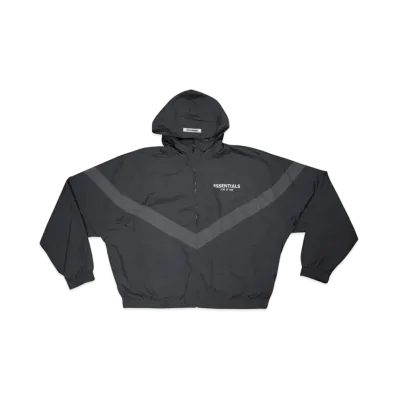 FEAR OF GOD ESSENTIALS Zip Anorak Windbreaker Jacket "Black"