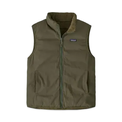Patagonia Men's Reversible Cotton Down Vest "Basin Green"