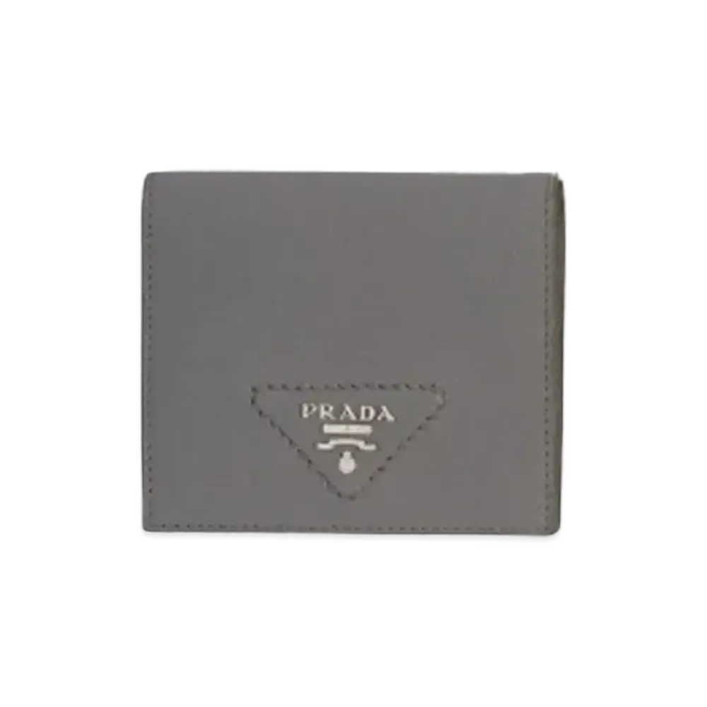 PRADA Leather Wallet "Marble Gray"