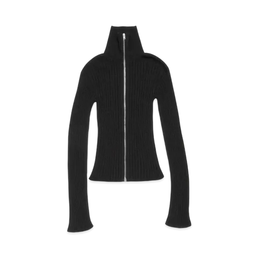 Acne Studios Zip-Up Cardigan "Black"