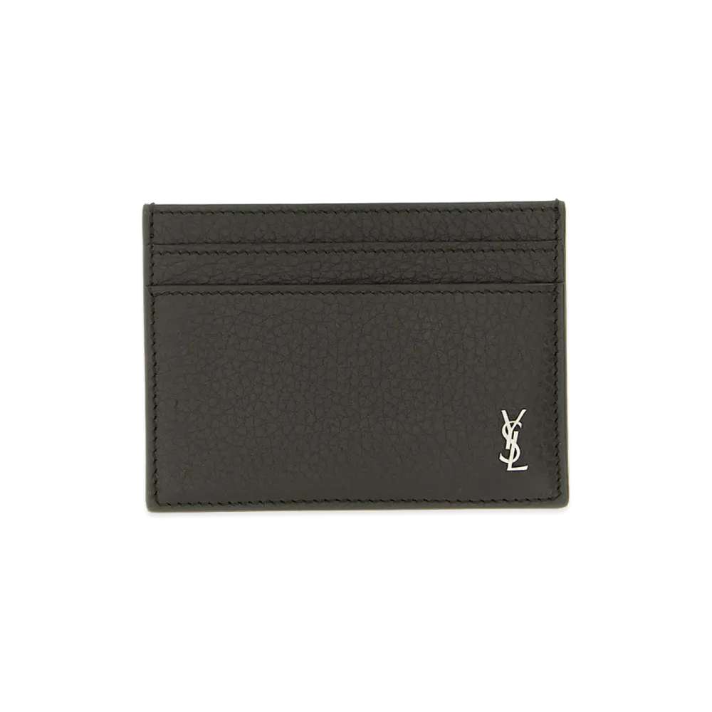 Saint Laurent Tiny Cassandre Card Holder "Brown"