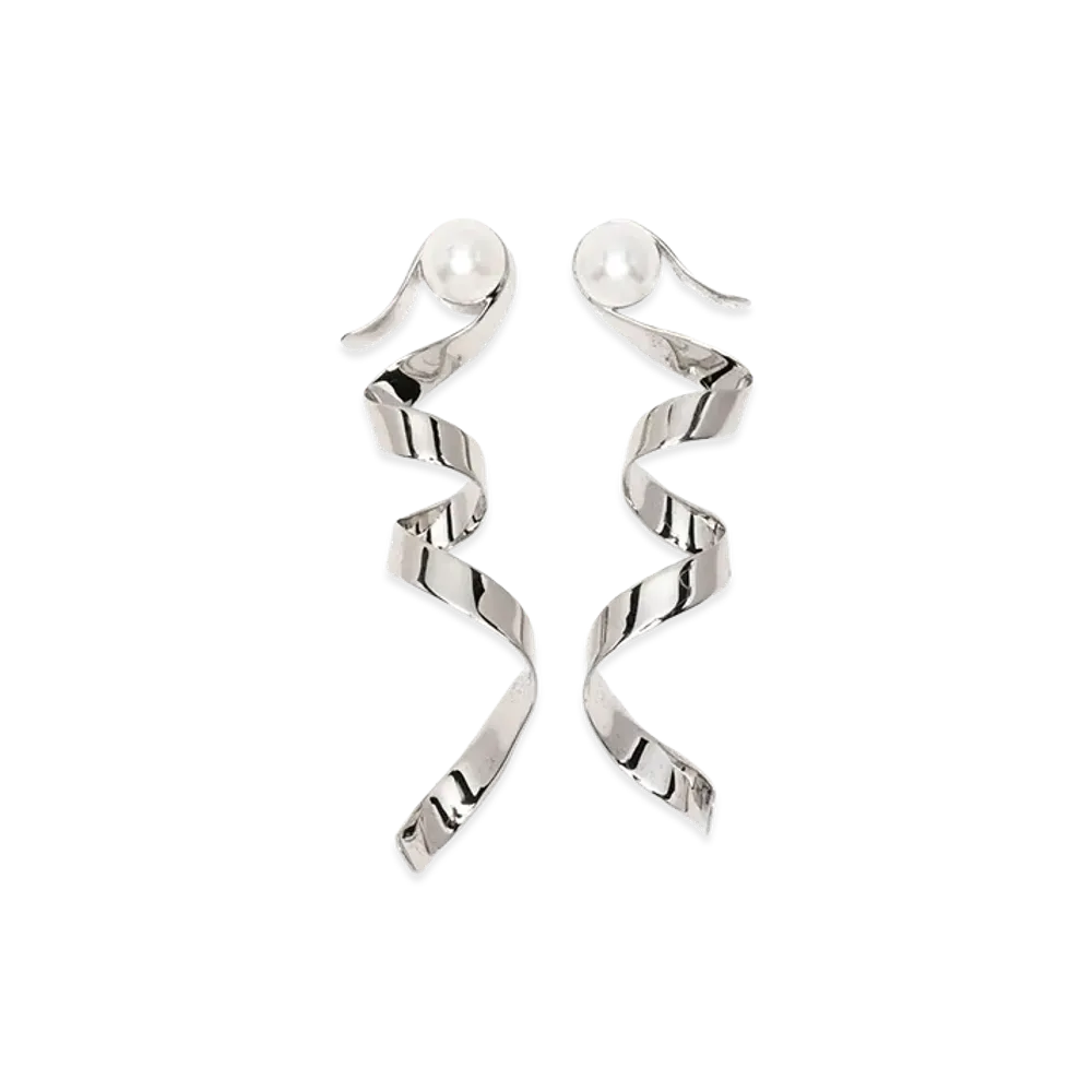 DRIES VAN NOTEN Women's Earrings "Silver"
