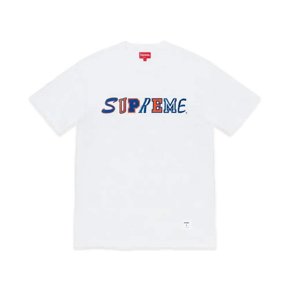 Supreme Collage Logo S/S Top "White"