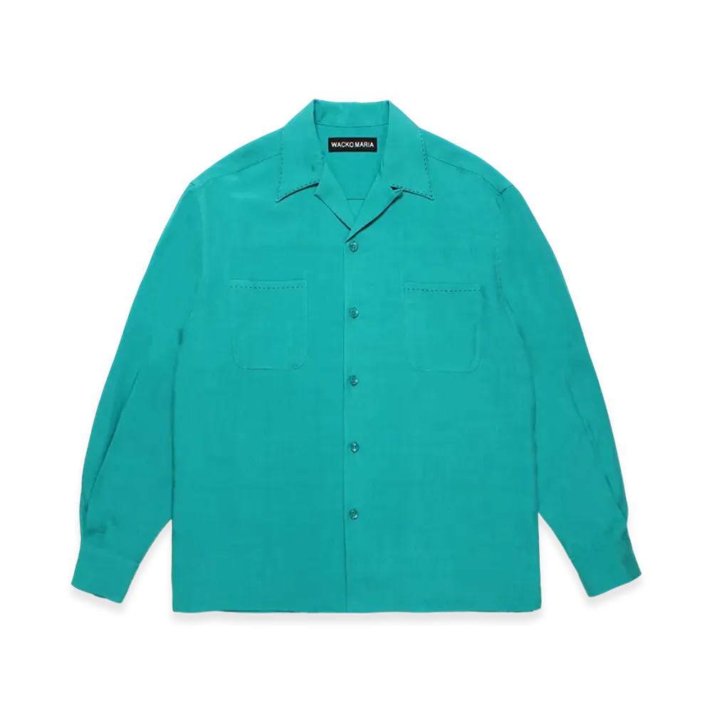 WACKO MARIA 50'S Open Collar Shirt "Green"