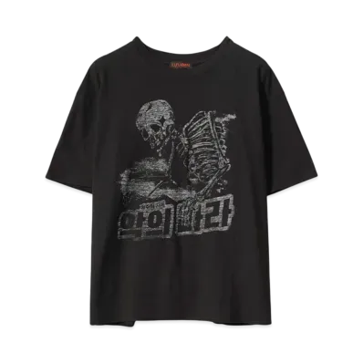 LU'U DAN THRASH TEE "WASHED BLACK"