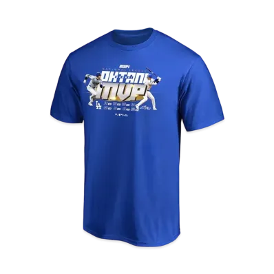 MLB Fanatics Dodgers Shohei Ohtani National League MVP 2024 Award Commemoration T-Shirt "Blue"