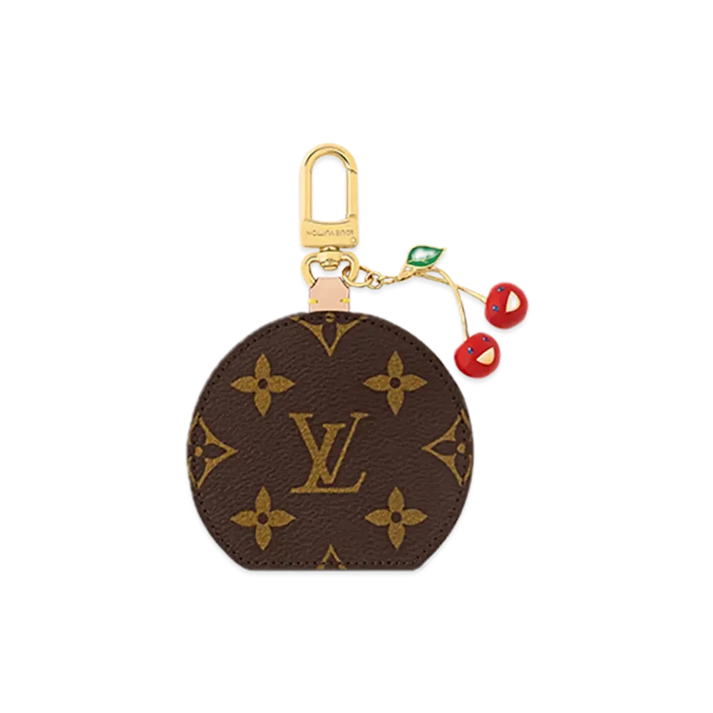 Louis Vuitton x Takashi Murakami LV Mini Mirror Cherry Bag Charm "Cherry Brown"