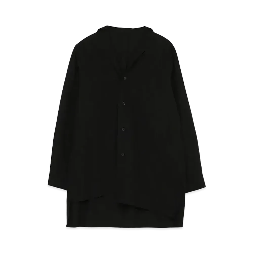Yohji Yamamoto Y's BROAD ASYMME SQUARE SHIRT "Black"
