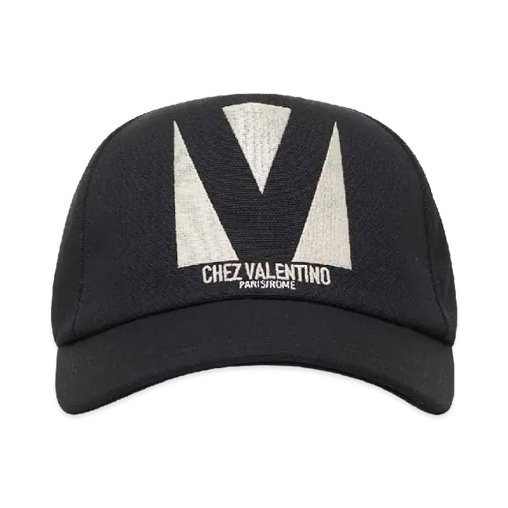 Valentino Cotton Baseball Cap "Black"