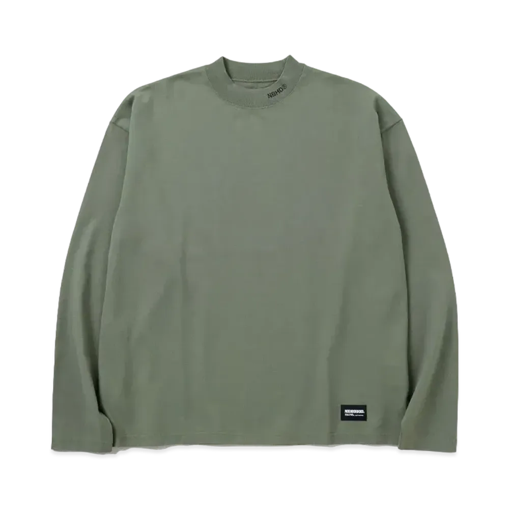 NEIGHBORHOOD Classic Mockneck LS "Olive Drab"